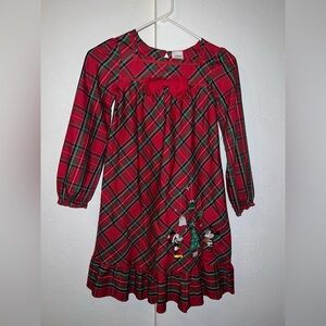 Disney Red and Green Plaid Kids Dress